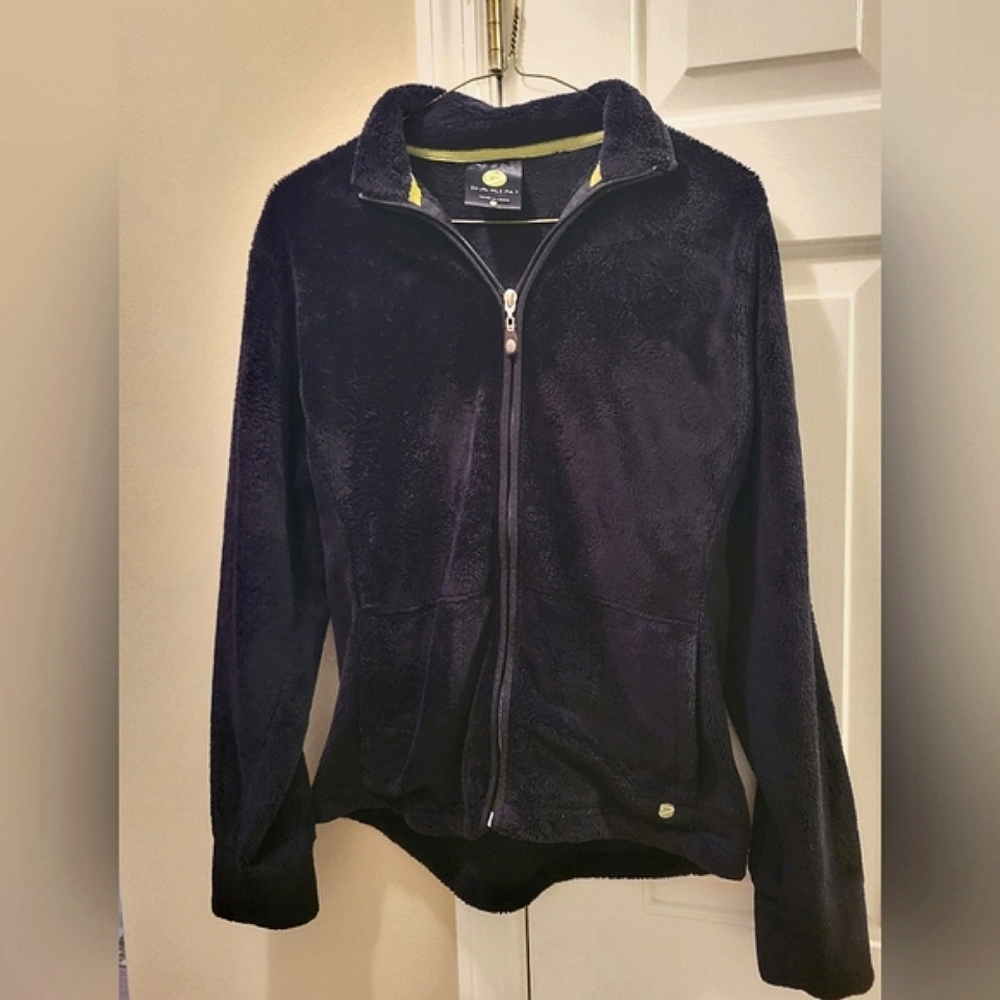 Women's Fleece Zip-up Jacket, Black, Medium